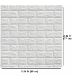 3D Foam Brick Wall Sheets