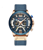 CURREN 8329 Leather Strap Men's Watch